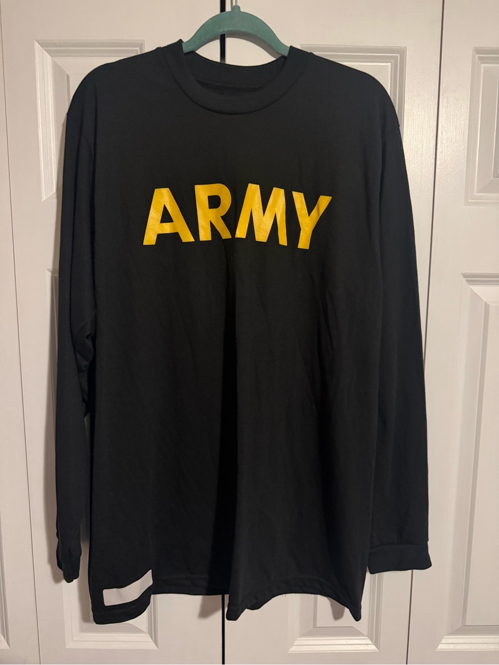 Official ARMY Long Sleeve Graphic Tee in Black and Yellow